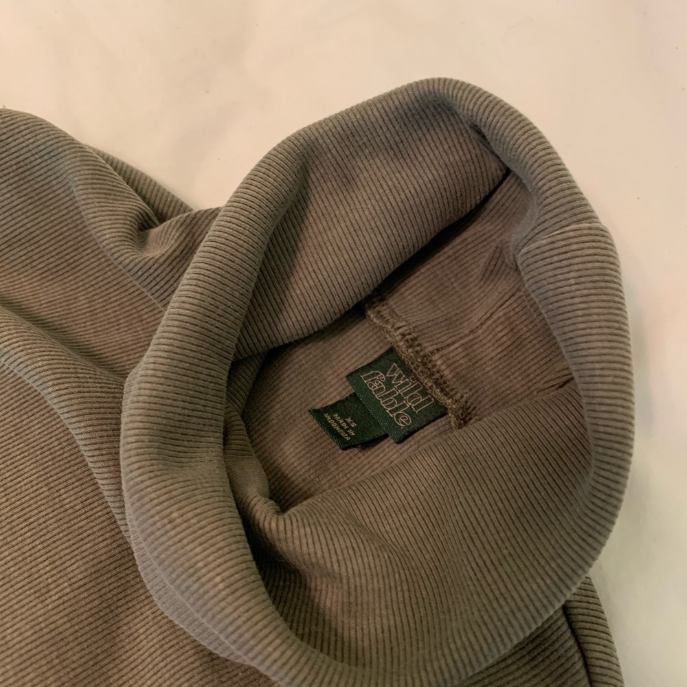 Long Sleeve Ribbed Turtle Neck - Picture 3 of 3